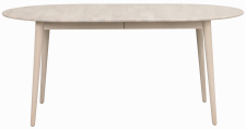 Esstisch 'Tyler' Oval 170x105cm - Eiche Weiß pigmentiert