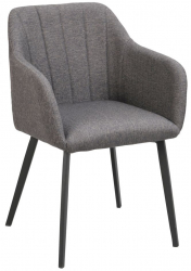 Stuhl 'Bolton' - Grau/Schwarz