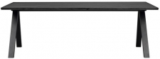Esstisch 'Carradale' 220x100cm - Schwarz/V-bein