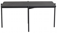 Couchtisch 'Shelton' 90x50cm - Schwarz