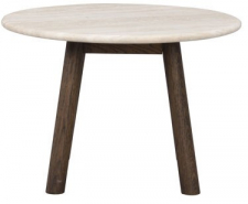 Couchtisch 'Taransay' Rund 60cm - Beige/Braun