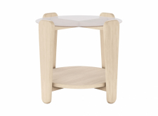 Couchtisch 'Arran' Ø52 - Weiß pigmentiert