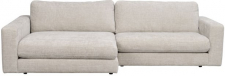 3-Sitzer-Sofa 'Duncan' Chaiselongue V - Hellgrau