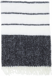 Plaid 'Carl' 130x170 - Schwarz/Weiß