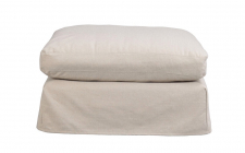 Fußhocker 'Peyton' - Beige