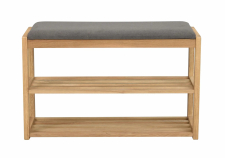 Schuhregal 'Confetti' - Natur/Grau