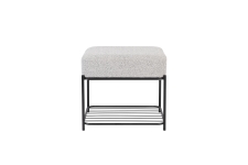 Hocker 'Milou' Rechteckig - Grau
