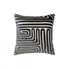 Kissenbezug 'Molly' 45x45 - Grau/Schwarz