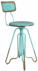 Barhocker 'Ovid' - Vintage/Türkis