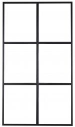 Industriewand 'Nyköping' - Schwarz