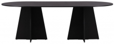 Esstisch 'Blomstermala' 115x230cm - Schwarz