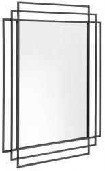 Spiegel 'Square' 76x97cm - Schwarz 