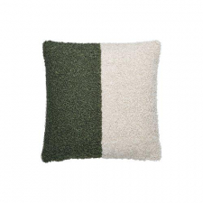 Kissenbezug 'Teddy' 45x45 - Grün/Weiß