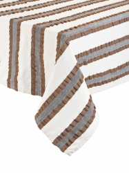 Tischdecke 'Lollo' 145x280 - Braun