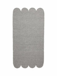 Wollteppich 'Fia' 70x140cm - Grau