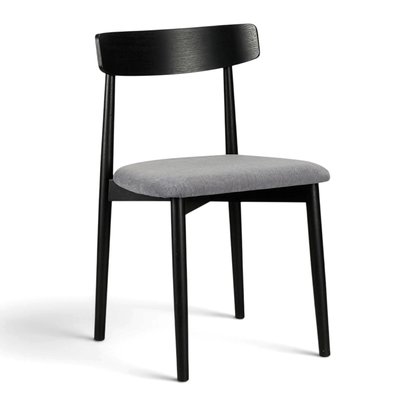 Esszimmerstuhl 'Ystad' - Schwarz/Grau