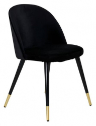 Stuhl 'Elverum' - Schwarz/Messing