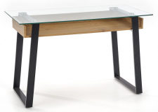 Schreibtisch 'Dugga' - Schwarz/Natur