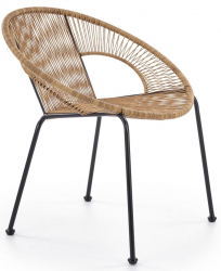 Gartenstuhl 'Bari' - Braun/Schwarz