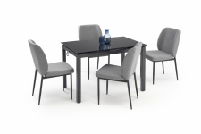 Essgruppe 'Jasper' 110-170cm - Schwarz/Grau