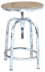 Drehhocker Vintage - Weiß