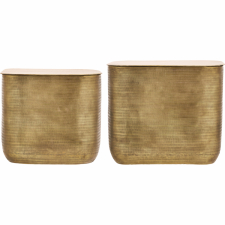 2er-Pack couchtisch 'Cajas' - Gold