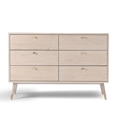 Kommode 'Prime' 6 Schubladen - Vit ek