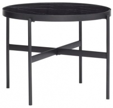 Runder Tisch 'Norm' - Metall/Glas