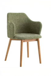 Stuhl 'Stavanger' - Natur/Grün