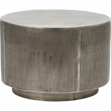 Couchtisch 'Rota' 35x50cm - Gebürstetes Silber
