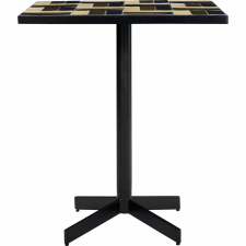 Cafétisch 'Geometrisch' 62x74 cm - Blaubraun