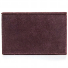 Aufbewahrungsbox 'Hallon' - Wildleder/Aubergine