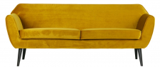 Sofa 'Rocco' - Ocker/Samt
