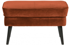 Hocker 'Rocco' - Rost/Samt