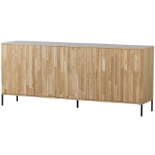Sideboard 'New Gravure' 200cm - Eiche/Schwarz