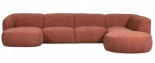 Sofa rechts 'Polly' - Terrakotta