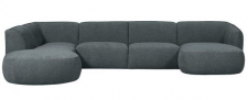 Sofa links 'Polly' - Blau/Grün