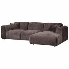 Sofa 'Cloud' 3-Sitzer Chaiselongue rechts - Dunkelbraun