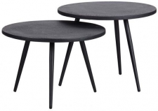 Beistelltisch 'Suze' 2 Stk. - Schwarz