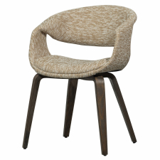 Esszimmerstuhl 'Yossi' - Beige/Dunkelbraun