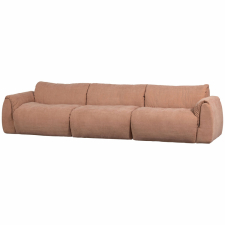 Sofa 'Baggy' 3-Sitzer - Braun/Rosa