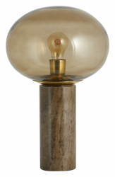 Tischlampe 'Bes' - Geräuchert/Messing