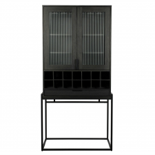 Schrank 'Travis' - Schwarz/Eiche