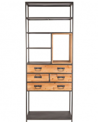 Regale 'Samuel' - Natur/Schwarz
