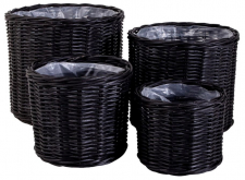 Körbe 'Bogor Black' 4er-Pack - Schwarz