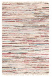 Flickenteppich 'Home' 70x200cm - Mehrfarbig Hell