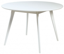 Esstisch 'Yumi' Rund 115cm - Weiß