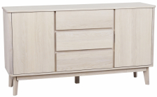 Sideboard 'Yumi' 152x84cm - Eiche Weiß pigmentiert