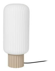Tischleuchte 'Lolly' - Beige/Weiß