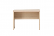 Couchtisch 'Juni' 58x35cm - Weiß pigmentiert